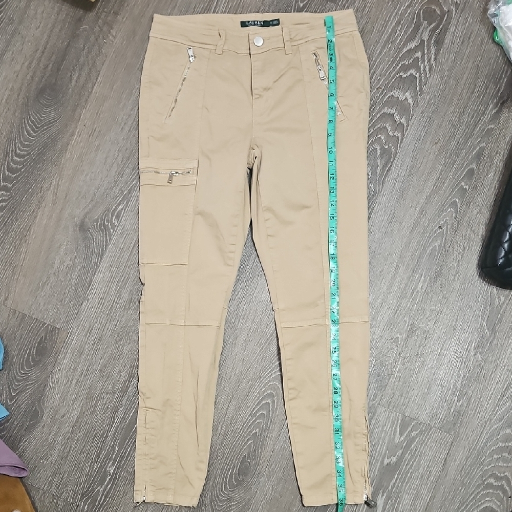 Beige Cargo Skinny Jeans - Women's